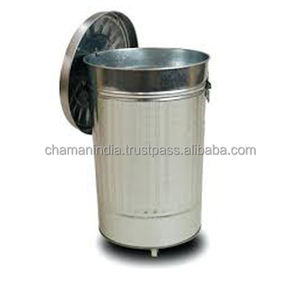 Galvanisé En Métal Bureau Poubelles - Product Image 1