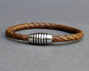 Handmade Happiness Braided, <b>Leather</b> <b>Bracelet</b> - Product Image 1