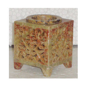 Conception unique la plus populaire Belle sculpture en stéatite Modèles assortis Brûleurs de forme carrée à l'huile aromatique à des fins de vente - Product Image 1