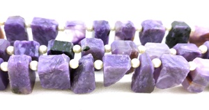 Piedras preciosas de Charoite púrpura Natural para mujer, piedra de regalo de forma irregular sin tratar, fabricación de joyas, 20 Uds. - Product Image 3