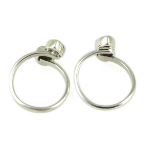 Ewelry-pendientes de plata de primera ley para mujer, aretes pequeños, 925 - Product Image 3
