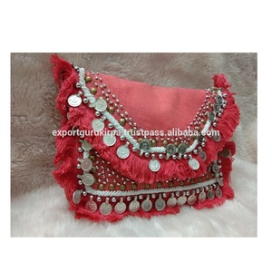 Indian <b>Women</b> Designer Handmade Beaded Clutch <b>Messenger</b> <b>Bags</b> Bohemian Style Canvas for Evening Shopping Party Lightweight - Product Image 4