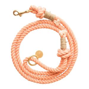 Laisse pour chien, en corde de coton, classique, Rose, tendance - Product Image 1