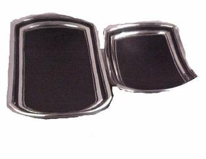 Bol de service en fonte d'aluminium avec finition polie miroir et surface en cuir Style design fantaisie pour vaisselle Assiette à soupe - Product Image 2