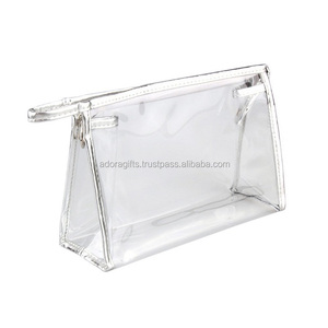 Eco รีไซเคิลราคาถูกขายส่งที่กำหนดเองโปร่งใสกันน้ำโปรโมชั่นพลาสติกซิปพีวีซีแป้งกระเป๋าเครื่องสำอาง - Product Image 1