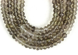 Pierres précieuses en Quartz fumé naturel Micro perles rondelles à facettes 2020 vente en gros fabricant authentique haute qualité - Product Image 4