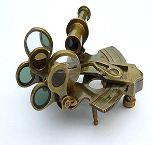 กล้องส่องทางไกลแบบเซ็กซ์แอนท์โบราณทำจากทองเหลืองขนาด 5 นิ้ว ใช้สำหรับการเดินเรือ พร้อมบานพับ - Product Image 5