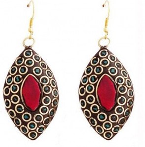 Mosaic Tribal Brass <b>Earrings</b> - Product Image 3