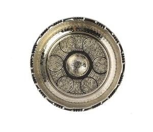 Accessoire de salle de bain élégant Bol Hamam Chic plaqué cuivre-chrome Bol de bain turc traditionnel avec design en acier - Product Image 1