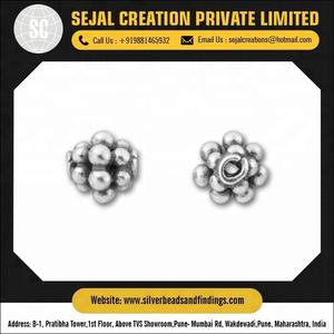 B190 Silver <b>Beads</b> and Findings - Product Image 2