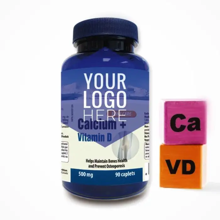 Nutralab Canada Private Label Calcium Vitamine D Tablet