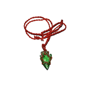 Colur หัวลูกศรแก้วจี้กับด้ายจากอินเดีย - Product Image 1