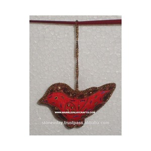 Custom Hand Embroidery Decorative Christmas Hanging Ornament - Product Image 1
