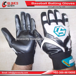Guantes de bateo de béisbol de cuero PU personalizados de alta calidad de cuero suave profesional de béisbol Softball guantes de bateo 2025 - Product Image 5