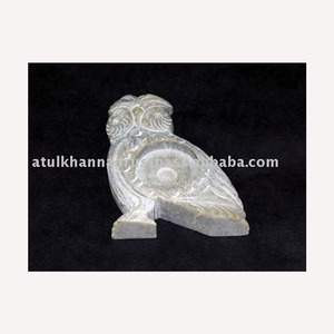 Portavelas de Piedra de Savia en Forma de Búho - Product Image 1