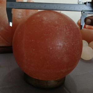 Himalayan โคมไฟเกลือรูปไข่,โคมไฟเกลือหิมาลายันผลิตด้วยมือแกะสลักแฟนซีสีชมพูจำนวนมาก - Product Image 1