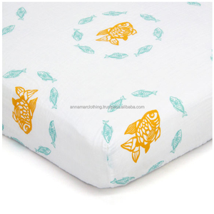 Custom Logo Printed Top Quality Crib Sheets for Babies and Toddler - Product Image 1