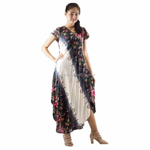 NAPAT verano moda casual manga larga chifón estilo bohemio niñas vestido - Product Image 1