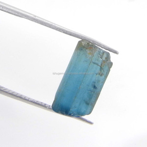 Turmalina Azul 12x6mm Freeform Rough 5,80 Cts Fabricación de piedras preciosas sueltas para joyería IG10165 - Product Image 1