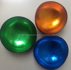 Cuencos de coco hechos a mano para aperitivos, frutos secos lacados, la mejor calidad - Product Image 2