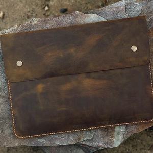 Handmade Genuine Leather <b>Laptop</b> Sleeve <b>Case</b> for 12" / Vintage Distressed Leather New Notebook <b>13</b>" / Pro Sleeve <b>Case</b> DLS-0003 - Product Image 1