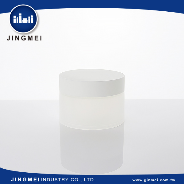 โปร่งแสง Jar Body/ Matte ฝาปิดสีขาว
