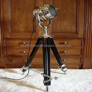 Wooden Tripod With Spot Light It Provides A Means Of Collecting And Analyzing Radiation From Celestial Objects,
