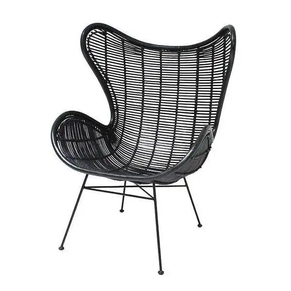 Prezzo basso nero sedia in rattan sedia di design 100% fatti a mano vietnam più poco costoso prodotti on-line