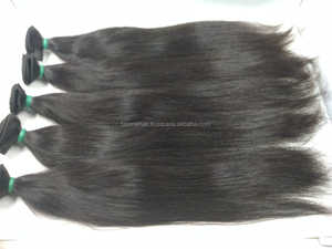 Extensiones de Cabello Humano Remy Indio Virgen 100% de Alta Calidad, Doble Trama, Color Natural Liso, 8-32 Pulgadas - Product Image 2