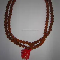 5 Face Mukhi 108 Beads Original Rudraksha Mala Beads with Tassel