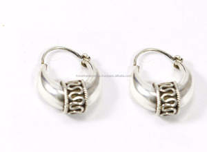 Boucles d'oreilles en argent 925 Sterling, bijoux fait à la main, vente en gros, pierres précieuses - Product Image 2