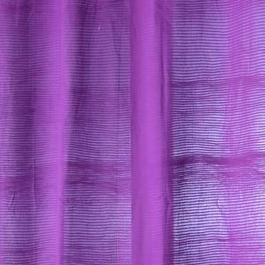 Cortina de diseño de algodón ondulado para ventana, cortina de tela confeccionada púrpura - Product Image 2