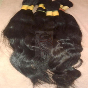 Indio Natural templo del pelo a granel sin químicos procesados Virgen sin procesar 100 cabello humano - Product Image 2