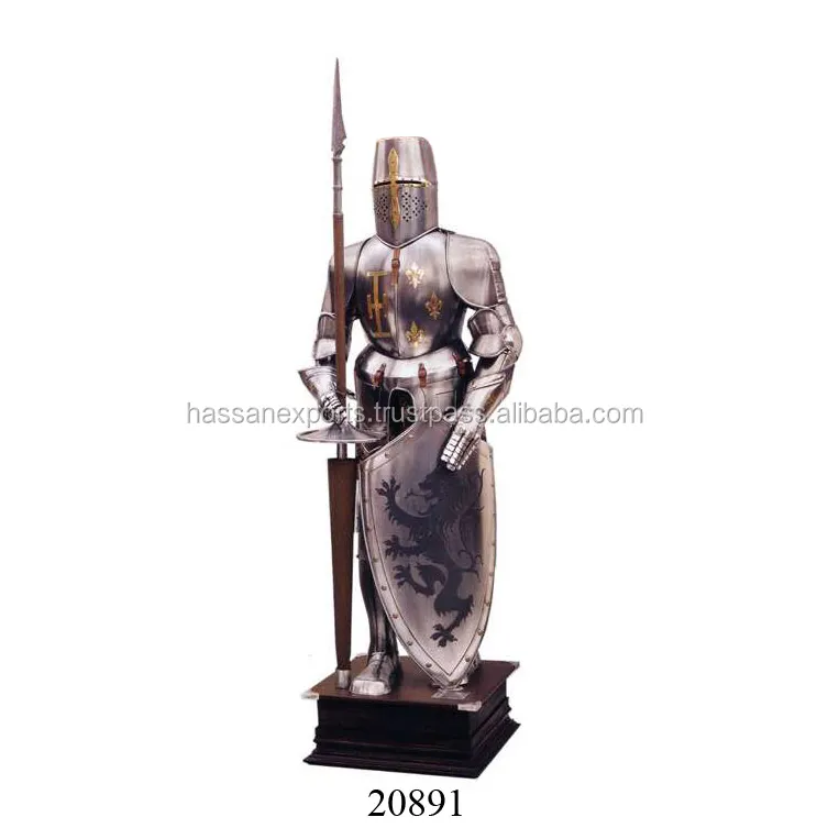 Exporter Of Medieval Full Body Armor with Shield & Spear