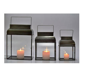 Portavelas de Cristal Hecho a Mano para Interiores/Exteriores, Farol de Cristal para Decoración del Hogar, Oficina y Fiestas, para Pascua y Bodas - Product Image 3