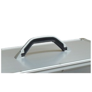Case handle silver top black bottom aluminum material good for cases suitcase wood case - Product Image 6