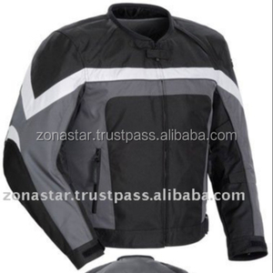 Veste de protection moto de course personnalisée grande taille pour hommes veste motard en cuir de vachette Cordura - Product Image 3
