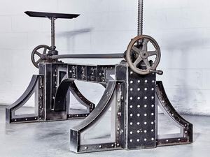 Mesa de Comedor Industrial Vintage con Mecanismo de Puente y Construcción Metálica - Product Image 2