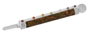 High quality Natural Stone Healing Stick fruit jasper <b>Crystal</b> Reiki Healing <b>Crystal</b> Stick Gemstone Healing <b>Crystals</b> Wholesale - Product Image 2