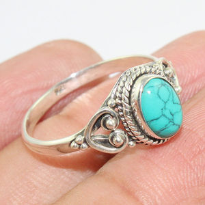 Best Selling Luxury Natural Multi Gemstone 925 Sterling Silver Filigree Boho Ring Custom Handmade Wholesale Silver <b>Jewelry</b> - Product Image 4