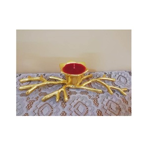Bougeoir en Aluminium avec une seule bougie pour la décoration de la maison/cadeau décoratif et Unique pour la décoration - Product Image 1