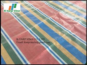 Best Choice Imports High-quality Striped HDPE PE Tarpaulin Sheet 20x30 Waterproof Moisture Proof Matte Surface Custom Color - Product Image 3