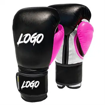 Reedot 3 LayerLatex Molde De Espuma Rosa Luva de Boxe Formação Profissional Preto Personalizado-s com Gancho e Alça de Laço