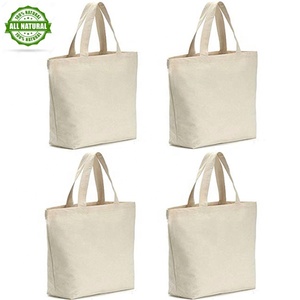 <b>Small</b> Reusable Striped <b>Canvas</b> Shopping Tote <b>Bag</b> Eco-Friendly for Grocery Shopping - Product Image 1