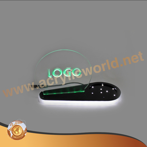 Exhibidor de Vino Acrílico LED Ecológico Personalizado con Logotipo Personalizado para Publicidad en Centros Comerciales - Product Image 1
