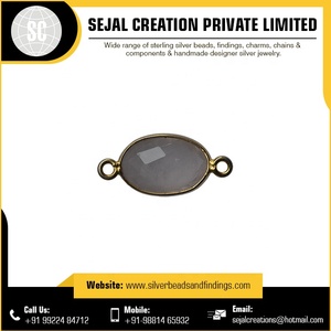 Fourniture en vrac lunette connecteur de pierre précieuse bijoux meilleure qualité produit prix de gros bijoux fins de haute qualité - Product Image 5