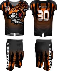 Uniforme de Football américain pour jeunes, logo d'équipe personnalisé avec nom, en sergé, vente en gros de Style de broderie, pour jeunes - Product Image 3