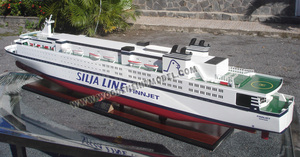 GTS FINNJET CRUISE FERRY MODELO DE MADERA BARCO Estilo europeo Artesanía náutica Novedad Decoración para el hogar Regalo - Product Image 2