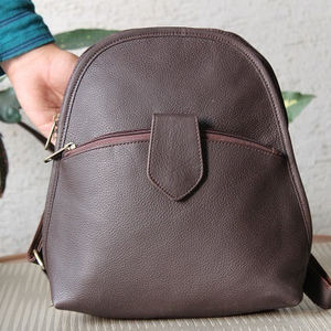 Mochila De cuero auténtico, bolso de mensajero, dos en uno, elegante, hecho a mano, Unisex - Product Image 1