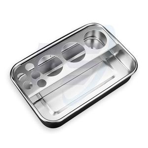 Plateau en acier inoxydable pur, robuste, à bord profond, de haute qualité, plateau médical chirurgical, meilleur support pour instruments de laboratoire dentaire - Product Image 4